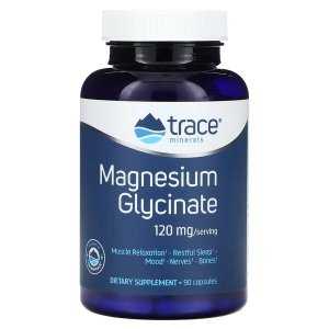 Trace Minerals Magnesium Glycinate, 90-180 caps