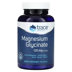 Trace Minerals Magnesium Glycinate, 90-180 caps