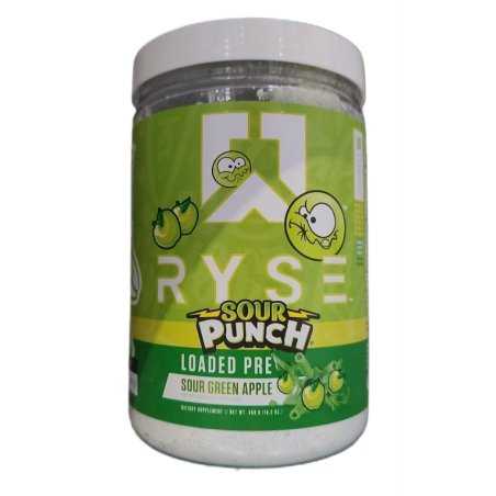 Pre-workout RYSE Loaded Pre Sour Punch, Sour Green Apple - 459