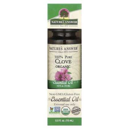 Nature's Answer 100% Pure Clove Essential Oil - 15 ml.