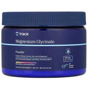 Trace Minerals Magnesium Glycinate Powder, 180 grams