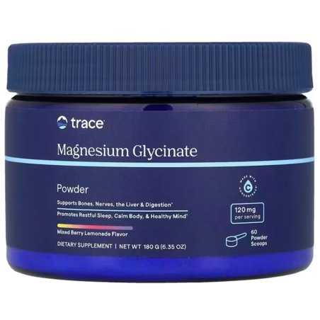 Trace Minerals Magnesium Glycinate Powder, 180 grams