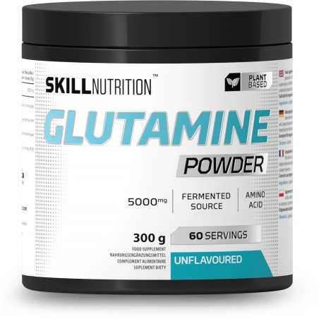 Skill Nutrition Glutamine Powder, Unflavoured, 300-500 grams