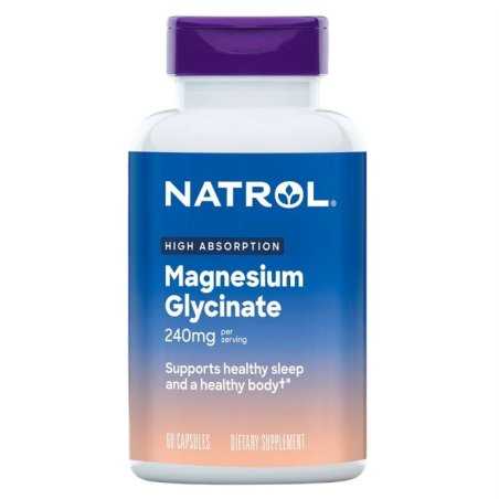 Natrol High Absorption Magnesium Glycinate, 240mg - 60 caps