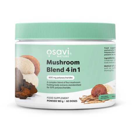 Osavi Mushroom Blend 4 in 1 (Lion’s Mane, Cordyceps, Reishi ir