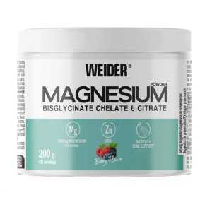 Weider Magnesium Bisglycinate Chelate & Citrate, Berry - 200