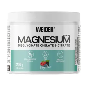 Weider Magnesium Bisglycinate Chelate & Citrate, Berry - 200
