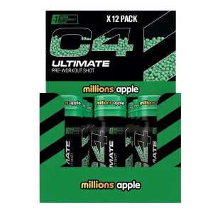 Cellucor C4 Ultimate Pre Workout Shot, Millions Apple, 12 x 60
