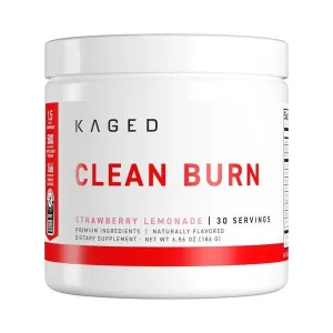 Kaged Muscle Clean Burn Powder, Strawberry Lemonade - 186 grams