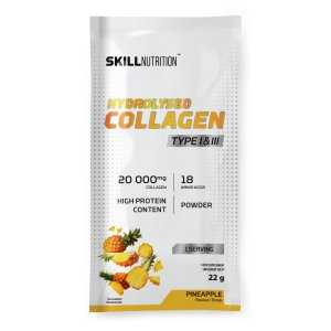 Skill Nutrition Hydrolysed Collagen Type I & III, Pineapple -