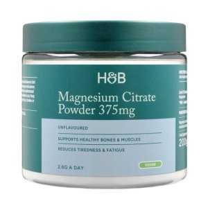 Holland & Barrett Magnesium Citrate Powder, 375mg (Unflavored)