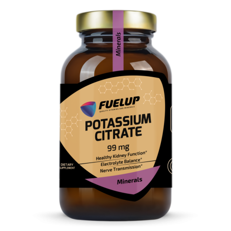 Kalio citratas 99 mg – FUELUP Potassium Citrate | 120 kaps