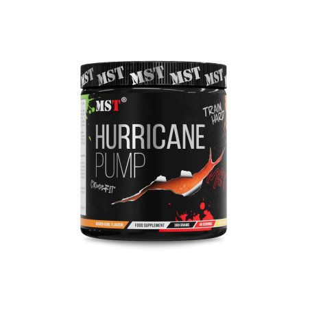 MST Hurricane Pump 300 g Mango-Kiwi | Pre-workout su kofeinu