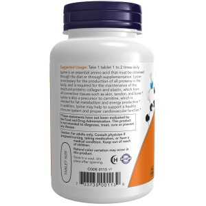 NOW L-Lysine 1000mg 100 tab.