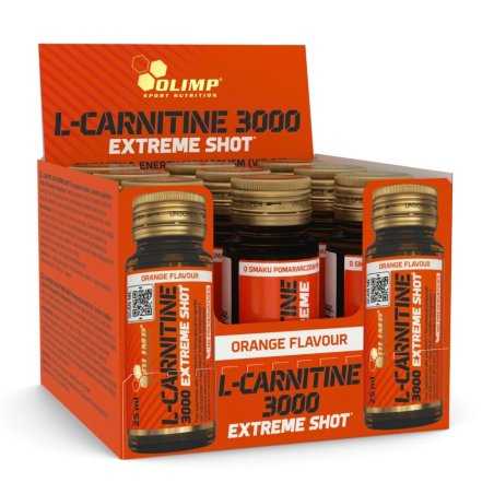 Olimp L-Carnitine 3000 Extreme Shot 9 x 25ml skonis - Vyšnių