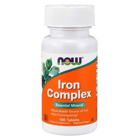 NOW Foods Iron Complex - 100 tablets