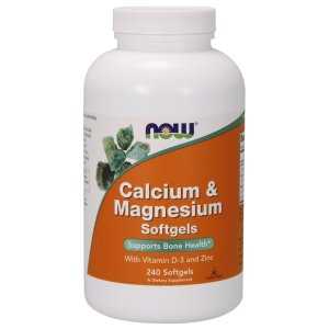 NOW Foods Calcium & Magnesium with Vit D and Zinc, 120-240