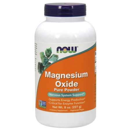 NOW Foods Magnesium Oxide, Pure Powder - 227 grams