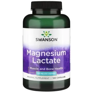 Swanson Magnesium Lactate, 84mg - 120 caps