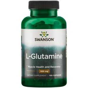 Swanson L-Glutamine, 500mg - 100 caps