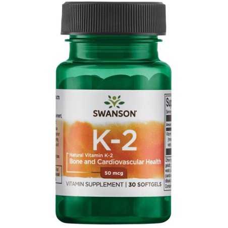Swanson Vitamin K 2 50mcg, 30 softgels