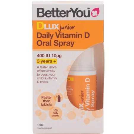 BetterYou DLux Junior Daily Vitamin D Oral Spray - 15 ml.