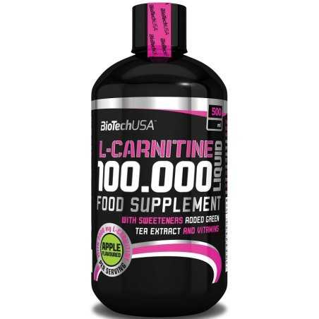 BioTechUSA L Carnitine 100 000, Apple, 500 ml
