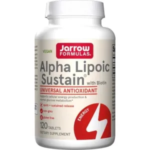 Jarrow Formulas Alpha Lipoic Sustain with Biotin, 60-120 tablets