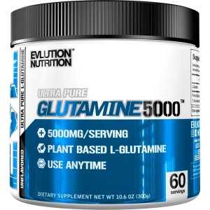 EVLution Nutrition Ultra Pure Glutamine 5000, Unflavoured - 300