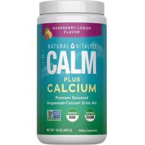 Natural Vitality Natural Calm Plus Calcium, Raspberry Lemon -