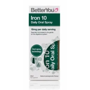 BetterYou Iron 10 Daily Oral Spray (10mg), Pomegranate - 25 ml.
