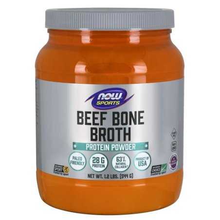 NOW Foods Bone Broth, Beef Powder - 544 grams