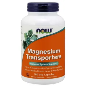 NOW Foods Magnesium Transporters - 180 vcaps