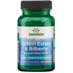 Swanson Lutein Esters & Bilberry - 120 softgels