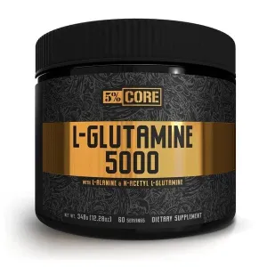 5% Nutrition L-Glutamine 5000 - Core Series, Unflavoured - 348