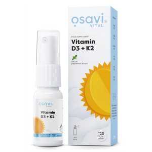 Osavi Vitamin D3 + K2 Oral Spray, Peppermint - 25 ml.