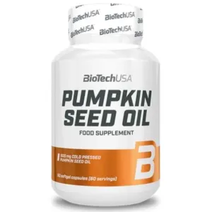 BioTechUSA Pumpkin Seed Oil, 1000mg - 60 softgels