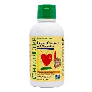 Child Life Liquid Calcium with Magnesium, Natural Orange - 473