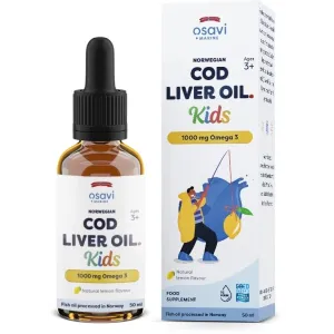 Osavi Norwegian Cod Liver Oil Kids, 1000mg Omega 3, 50-500 ml
