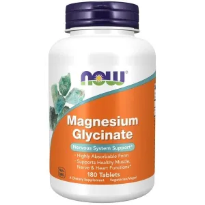 NOW Foods Magnesium Glycinate - 180 tablets
