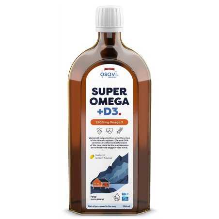 Osavi Super Omega + D3, 2900mg Omega 3, 250-500 ml