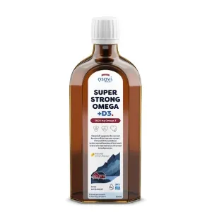 Osavi Super Strong Omega + D3, 3500mg Omega 3 (Lemon) - 250 ml.