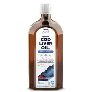 Osavi Norwegian Cod Liver Oil, 1000mg Omega 3, 250-500 ml