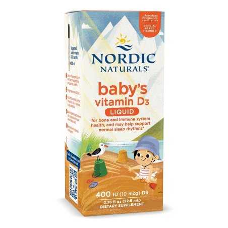 Nordic Naturals Baby's Vitamin D3, 400 IU - 22.5 ml.