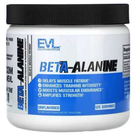 EVLution Nutrition Beta Alanine, 200 grams